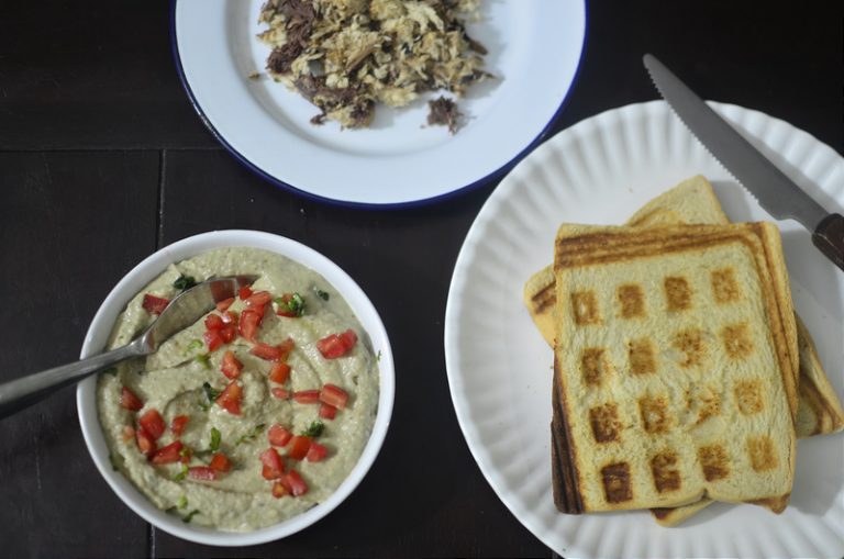 Ubecamole Mackerel Sandwich