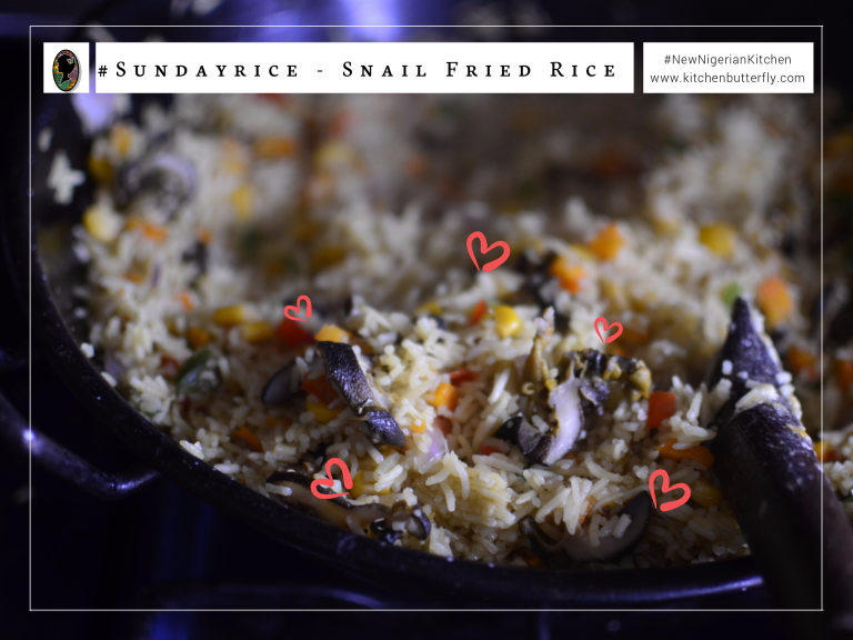 #SundayRice: Nigerian Snail Fried Rice