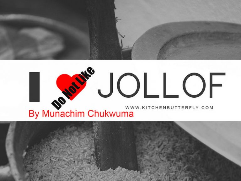 Opinion: I Do Not Like Jollof Rice