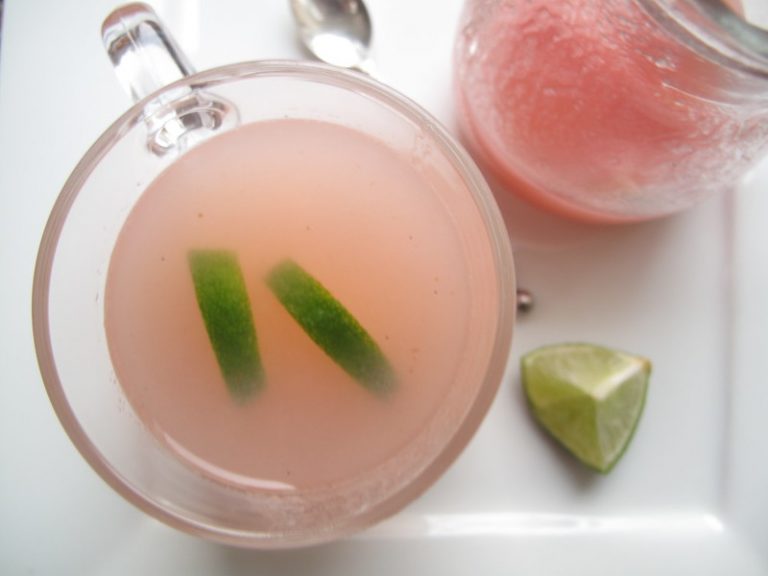 Roasted Rhubarb Limeade